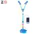 Imagem de Microfone Karaokê infantil com 2 Microfones e Pedestal Duplo Azul Com Leds Que Piscam