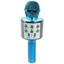 Imagem de Microfone Karaokê Infantil Ws858 Azul Sem Fio Com Bluetooth