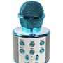 Imagem de Microfone Karaokê Infantil Ws858 Azul Sem Fio Com Bluetooth
