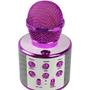Imagem de Microfone Karaokê Infantil WS858 Pink Sem Fio Com Bluetooth