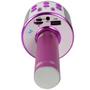 Imagem de Microfone Karaokê Infantil Ws858 Pink Sem Fio Com Bluetooth