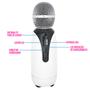 Imagem de Microfone Karaoke Sem Fio USB P2 Voz Grava Bluetooh Reporter