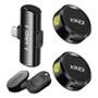 Imagem de Microfone Lapela Duplo Sem fio Wireless Tipo C Para Smartphones