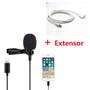 Imagem de Microfone Lapela para iPhone/iPad com Conector Lightning + Extensor 1m