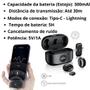 Imagem de Microfone lapela profissional m2 com imã para 2 tipos