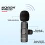 Imagem de Microfone Lapela Sem Fio conector USB-C para Celular Tomate
