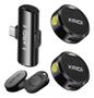 Imagem de Microfone Lapela Sem fio Duplo Wireless Tipo C Para Smartphones KAIDI