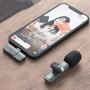 Imagem de Microfone Lapela Sem Fio Profissional Omnidirecional Wireless Para Celular iOS Conector Lightning Gravação Vídeo