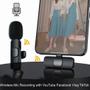 Imagem de Microfone Lapela Sem Fio Profissional Omnidirecional Wireless Para Celular iOS Conector Lightning Gravação Vídeo