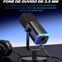 Imagem de Microfone Led Rgb Fifine Xlr Dinâmico Cardioide Com Fio Cor Preto Am8