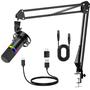 Imagem de Microfone para Jogos JUOPIEA XLR/USB Dinâmico com Suporte Boom Arm