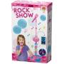 Imagem de Microfone Pedestal Infantil Rock Show Luz e Som Rosa DM Toys