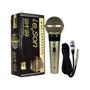 Imagem de Microfone Profissional SM58 Plus Champagne Metálico Cabo P10 XLR 5M Leson - 2AM058PLI+