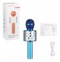 Imagem de Microfone S/fio Bluetooth Karaokê WS-858 Led Muda Voz