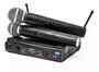 Imagem de Microfone S/ Fio Duplo Uhf50 Metros 906 110/220 Cor Preto