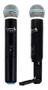 Imagem de Microfone Sem Fio Duplo De Mão Uhf Uh02Mm Lyco Profissional