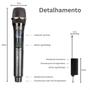 Imagem de Microfone Sem Fio Duplo Dinâmico E Profissional Com Receptor