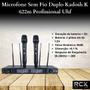 Imagem de Microfone Sem Fio Duplo Kadosh K 622m Profissional Uhf