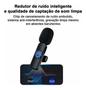 Imagem de Microfone Sem Fio Duplo Lapela Profissional ipphone Android - Tomate