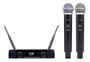 Imagem de Microfone Sem Fio Duplo Mão Uhf Dylan Dw-602 Max 52 Canais Digital - Preto