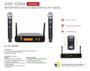 Imagem de Microfone Sem Fio Duplo MXT UHF-520M Digital 96 Canais com Display