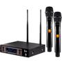 Imagem de Microfone Sem Fio Duplo Profissional Dylan D-9000S UHF 200 canais