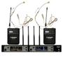 Imagem de Microfone Sem Fio Duplo Profissional Headset UHF SD-80 BB - Soundrix