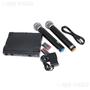 Imagem de Microfone Sem Fio Duplo Profissional Jwl U-585 Uhf Cor:Preto