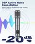 Imagem de Microfone Sem Fio FOLTUSYMY Dual - Alcance de 200m - 2 Handhelds