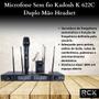 Imagem de Microfone Sem fio Kadosh K 622C Duplo Mão Headset