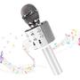 Imagem de Microfone Sem Fio Karaokê Led Luzes Com Mudança De Voz