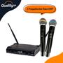 Imagem de Microfone Sem Fio LYCO Duplo de Mão UHF Profissional Com Display
