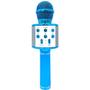 Imagem de Microfone sem fio para gravação de cantoinfantil azul