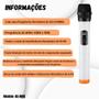 Imagem de Microfone Sem Fio Profissional Com Led Receptor/Pratiarejo
