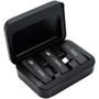 Imagem de Microfone Sem Fio Quanta QTMDM20 - USB Tipo C - para Celular - Preto - Caixa Dan