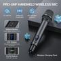 Imagem de Microfone Sem Fio TONOR TW790 - UHF Recarregável com Alcance de 262 Pés