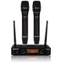 Imagem de microfone sem fio UHF duplo com bateria Soundvoice MM-520SF