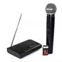Imagem de Microfone Sem Fio Uhf Wireless Bivolt Karaokê Pro Kp-910 - steel
