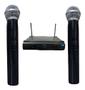 Imagem de Microfone Sem Fio UHF Wireless Profissional Com 2 Microfones