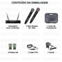 Imagem de Microfone tsi 1200 sem fio duplo bastao digital 96 frequencias