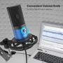 Imagem de Microfone USB FIFINE T669 Azul para Gravação e Streaming de PC