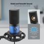 Imagem de Microfone USB FIFINE T669 Azul para Gravação e Streaming de PC