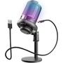 Imagem de Microfone usb pc/notebook/gamer rgb streaming - KAPBOM