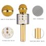 Imagem de Microfone Ws-858 Bluetooth Gold Sem Fio Alto-Falante Homolog