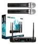Microfones Vokal Sem Fio Duplo Vws-20 Plus Vhf Recarregável Imagem de Microfones Vokal Sem Fio Duplo Vws-20 Plus Vhf Recarregável
