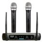Microfones Vokal Sem Fio Duplo Vws-20 Plus Vhf Recarregável Imagem de Microfones Vokal Sem Fio Duplo Vws-20 Plus Vhf Recarregável