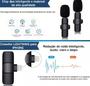 Imagem de Microfones Wireless Microphone Sem fios Lapela Duplo Dinâmico ConectorIphone cor preto - lightning