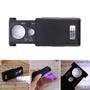 Imagem de Microscópio de Bolso com Lupa de LED 30X/60X - Portátil com Luz UV e Pinça