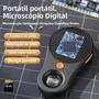 Imagem de Microscópio Digital 2.0 Polegadas 500x - 1080p com LED para Reparo Eletrônico (Windows/Mac)