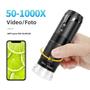 Imagem de Microscópio Digital de Bolso 1000x - Sem Fio, HD, com LED - para iPhone, Android e PC